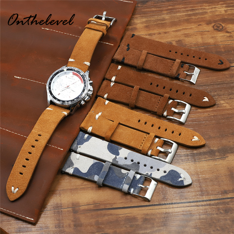 真绒皮手表带配件真皮表带针扣 20 24mm开关生耳手表配件 KZSD08+10+12+15