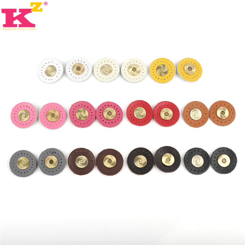 新款牛皮diy皮配件真皮包包手工磁扣箱包摁扣圆片直径3cm KZ0268